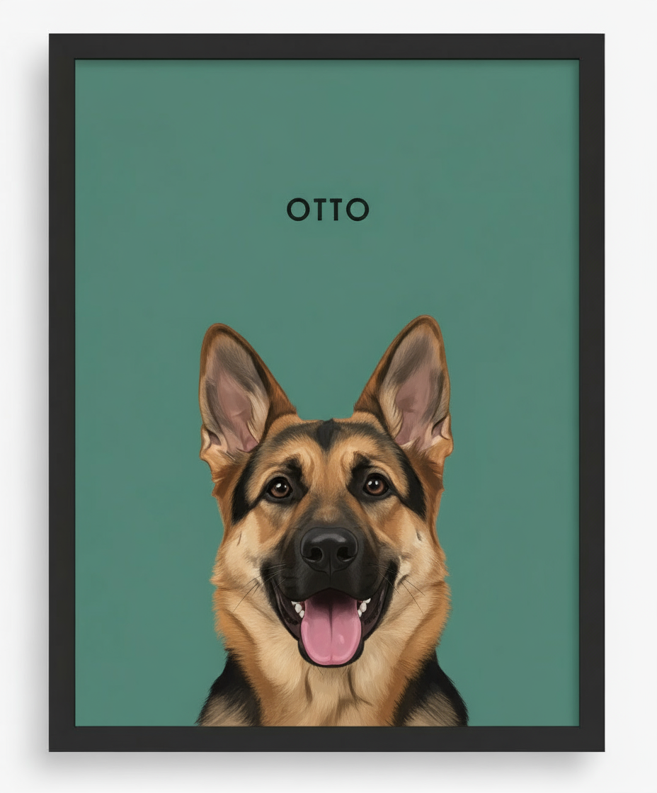 Custom Pet Portrait Large